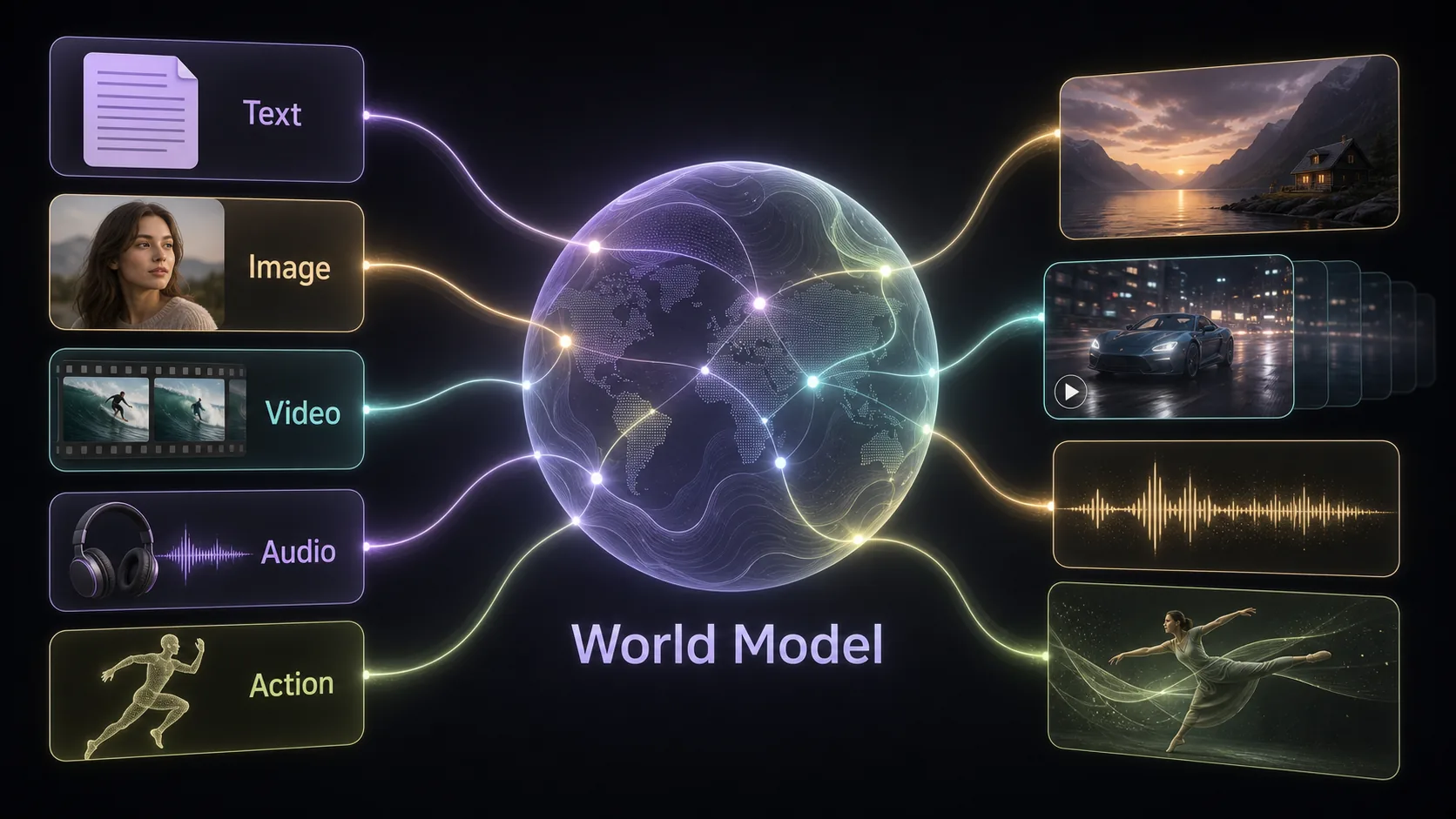 FLUX 3 bringing text, image, video, audio, and action into one shared world model